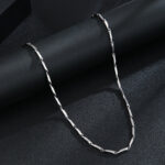 Black Stainless Rice Neck Chain