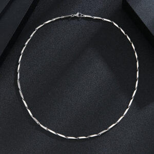 Black Stainless Rice Neck Chain - Image 2