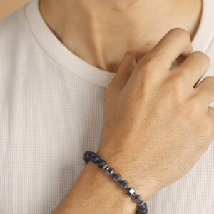Matte Onyx & Hematite Bracelet - Image 2