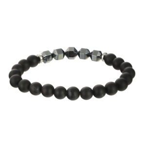 Matte Onyx & Hematite Bracelet - Image 5