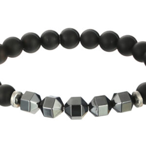 Matte Onyx & Hematite Bracelet - Image 4