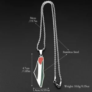 Palestine Pendant Necklace for Men - Image 3