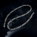 Silver Figaro Chain Necklace For Men