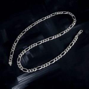 Silver Figaro Chain Necklace For Men