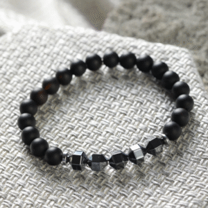 Matte Onyx & Hematite Bracelet