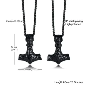 Viking Thor's Hammer Black - Image 2