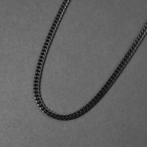 Men’s Black Snake Link Chain - Image 3