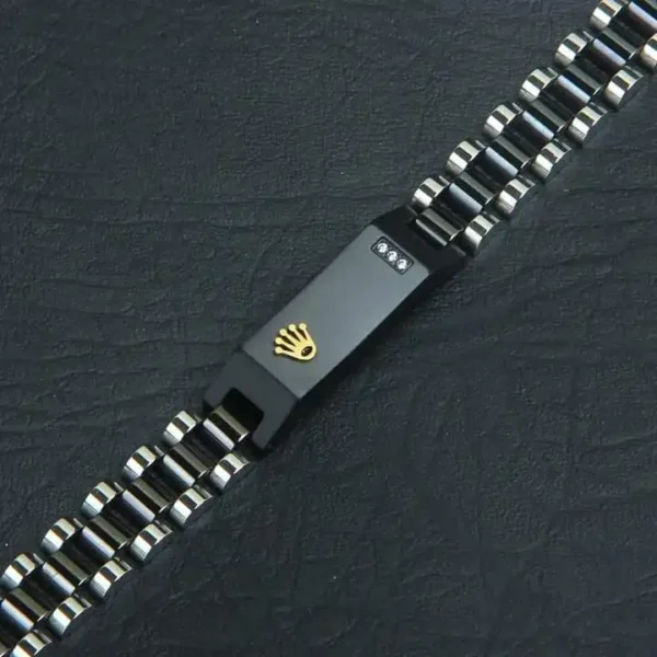 Luxury Black Crown Emblem Bracelet