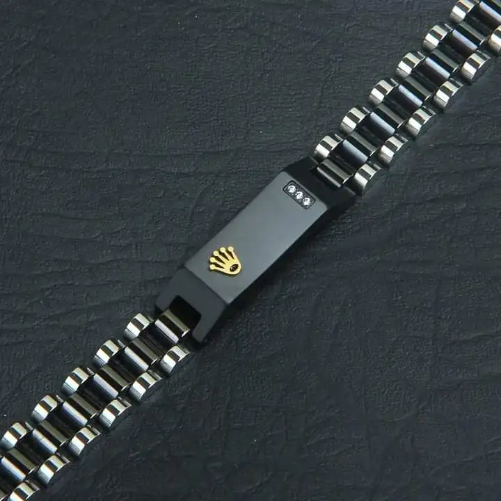 Luxury Black Crown Emblem Bracelet